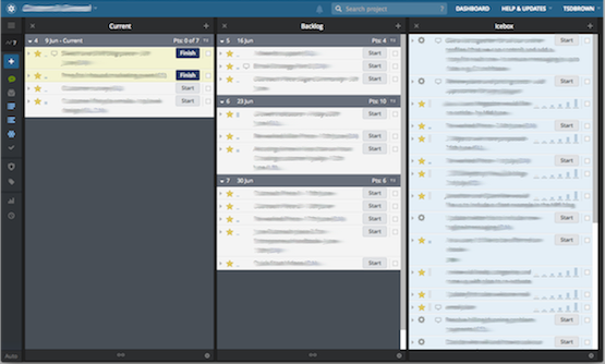 Pivotal Tracker – better with fluid columns