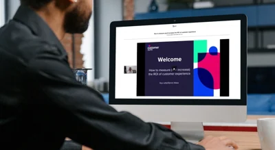 Picture of Darren Wake delivering a webinar